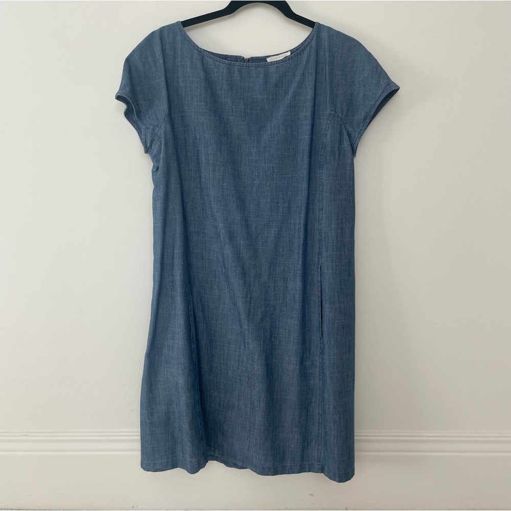 Eileen Fisher Chambray Zip Back Dress